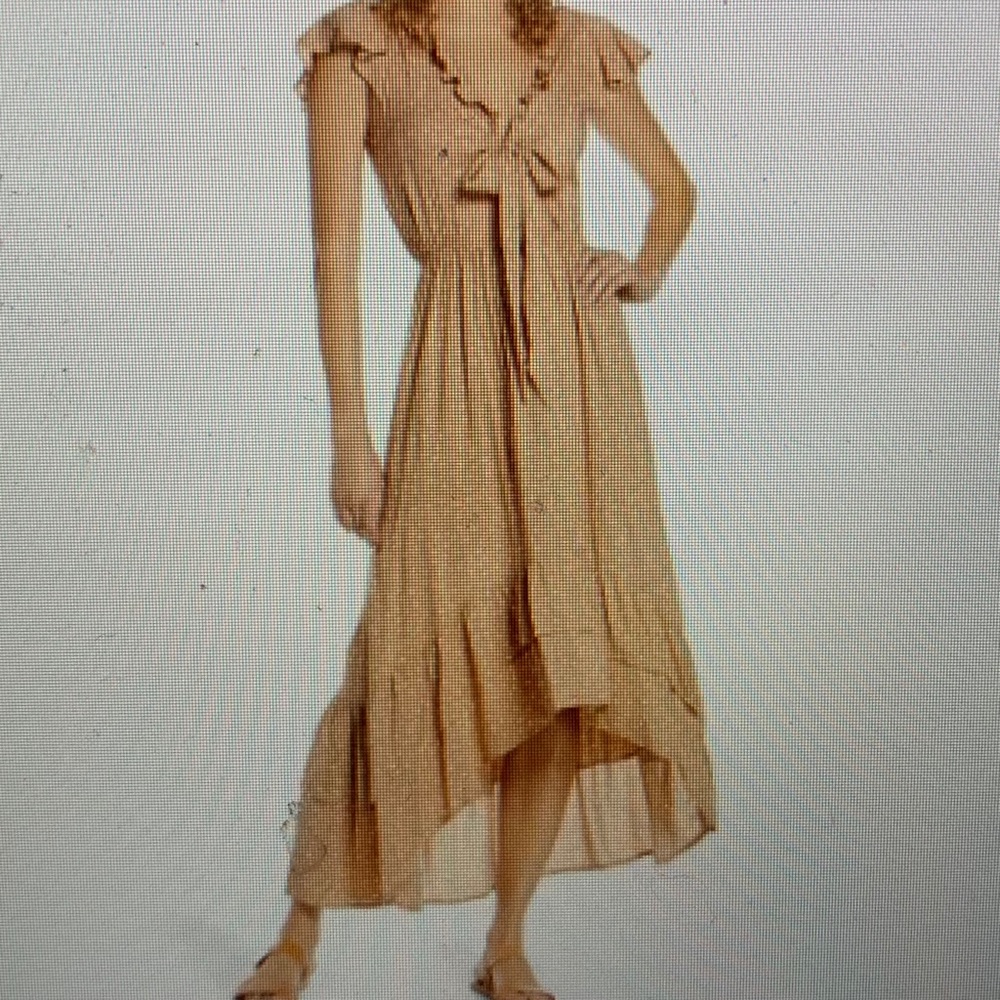 Surf Gypsy Polka dot high/low cover up dress